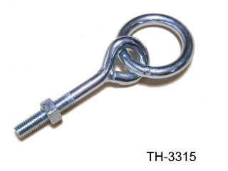 HITCHING RING,Z.P. BOLT STYLE  