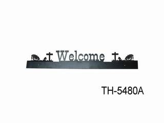 METAL WELCOME  SILHOUETTE SIGN