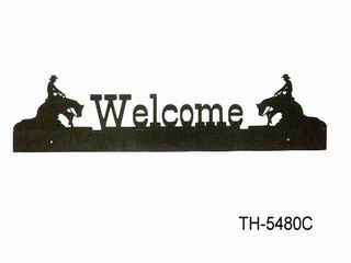 METAL WELCOME  SILHOUETTE SIGN