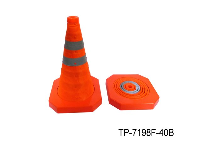 PLASTIC COLLAPSIBLE TRAFFIC CONE
